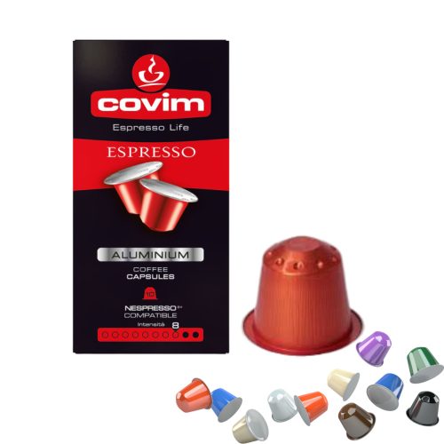 1 hliníková kapsle Covim Espresso, kompatibilní s Nespresso