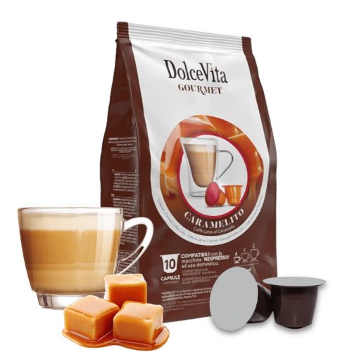 10 kusů kapslí Dolce Vita Caramelito Nespresso kompatibilní