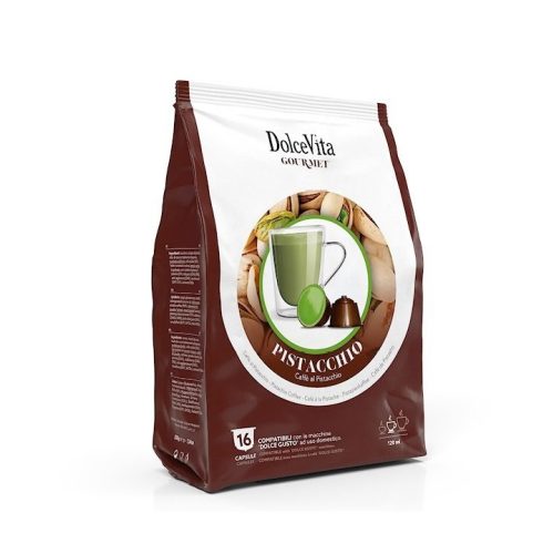 16 kusů kapslí Dolce Vita Pistácie Dolce Gusto kompatibilní