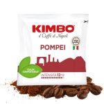 Kimbo Pompei – silně pražený kávový polštářek ESE 44 mm  