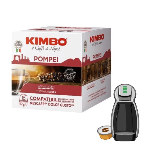 16 ks Caffè Kimbo Pompei kapsle kompatibilní s DOLCE GUSTO
