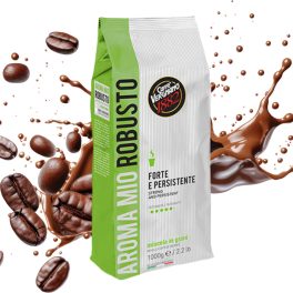   1 kg Caffè Vergnano 1882 Aroma Mio Robusto směs celých kávových zrn