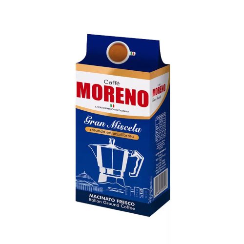 250 g mleté kávy – směs Moreno Granmiscela