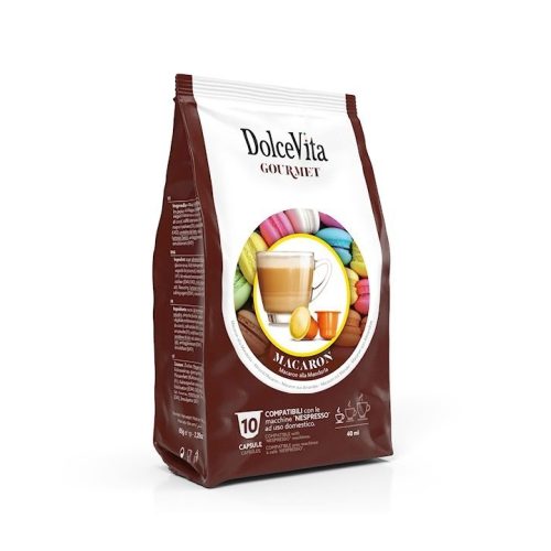 10 kusů kapslí Dolce Vita Macaron Mandle Nespresso kompatibilní