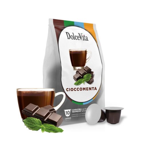 10 kusů kapslí Dolce Vita Cioccomenta Nespresso kompatibilní