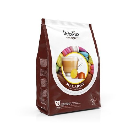 ‎16 kusů Dolce Vita Macaron Mandle kapslí, Dolce Gusto kompatibilní