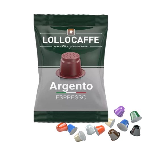 1 LolloCaffé Argento Nespresso kompatibilní kávová kapsle
