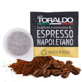 Toraldo Decaffeinato – bezkofeinový espresso polštářek ESE 44 mm  