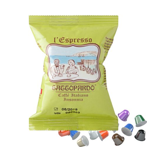 1 ks l’Espresso Gattopardo Caffè Italiano Insonnia Nespresso kompatibilní kapsle