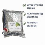 3 literes bag-in-box szőlőlé belső tasakkal és csappal, levegőmentes tárolás